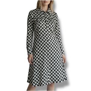 BCBGMaxAzria funky shirt dress retro vibe